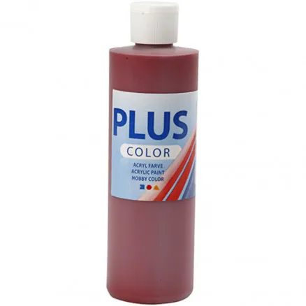 Plus Color Craft Paint, old red, 250 ml/1 bottle