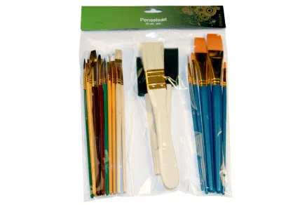 Artino Brush Set Assorted Sizes - 25 pcs