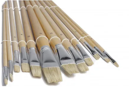 Artino Paint Brushes/Artist Brush Set Flat Assorted Sizes - 12 pcs