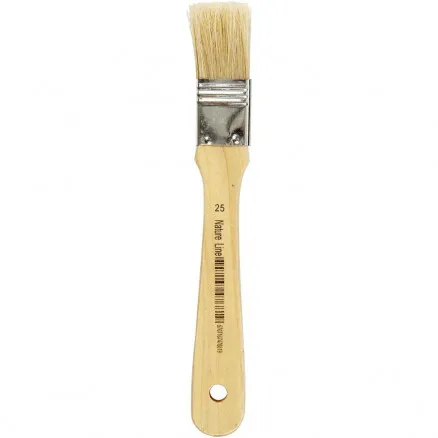 Varnish brush, L: 18.5 cm, W: 25 mm, flat, 12 pcs / 12 pack.