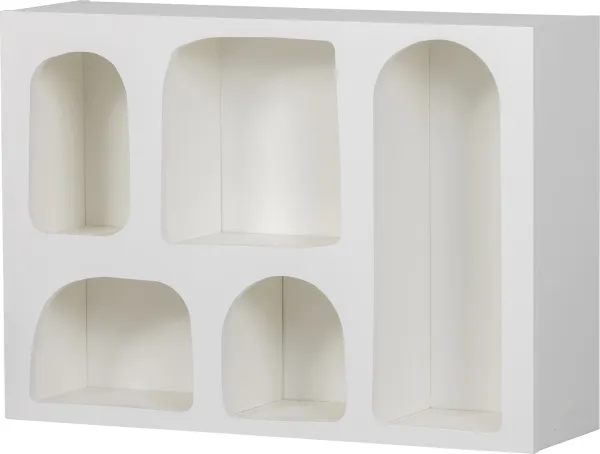 Caz, Wall shelf, white, H57x23x80 cm